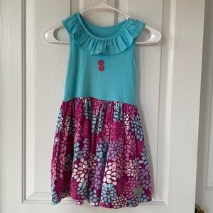 Girls Eleanor Rose Floral Dress Size 6-7